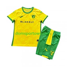 Koszulka Norwich City Dziecięcy Domowe Koszulki Piłkarskie 2024-2025 Krótki Rękaw